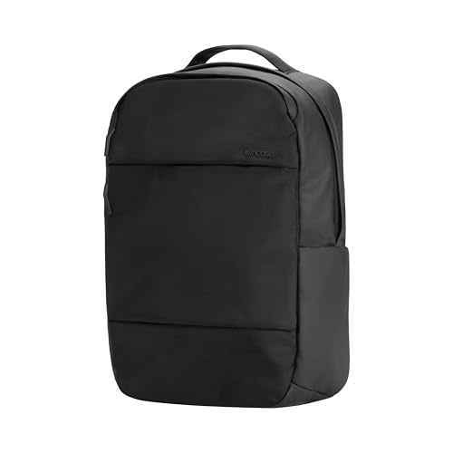 Incase Compact City Backpack with 1680D Ballistic Nylon – 18L Everyday Travel Tech Backpack and Laptop Bag for Work or School – Three Pockets, 16” Padded Laptop Sleeve, Quick Access Pocket - Black - color: Ballistic Nylon Black