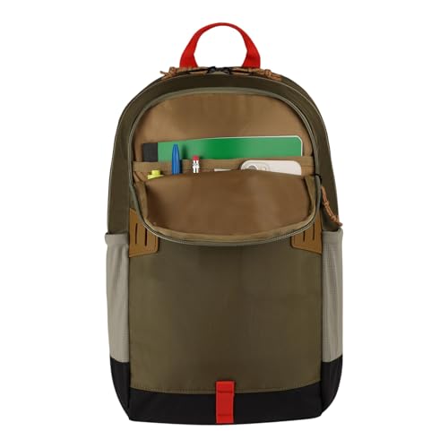 Eddie Bauer University Backpack 22L | Everyday Carry | Work | Travel | Commuter | Padded Laptop Sleeve | Stretch Bottle Pockets | Lightweight | Durable - Adler Green - color: University - Adler Green, size: 22L