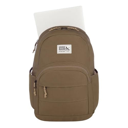 Eddie Bauer Campus Backpack 26L | Everyday Carry | Work | Travel | Commuter | Padded Laptop Sleeve | Stretch Bottle Pockets | Lightweight | Durable - Adler - color: Campus - Adler Green, size: 26L