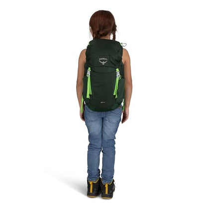 Osprey Jet 18L Kid's Hiking Backpack, Green OS - color: Green Canopy, size: 18L