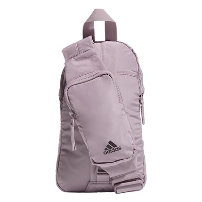 adidas Essentials Sling Small Crossbody Bag for Women and Men (5L), Preloved Fig Purple/Black/2.0, One Size - color: Preloved Fig Purple/Black/2.0