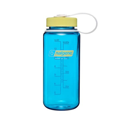 Nalgene 16 oz Wide Mouth Water Bottle | Slim Cup Holder Size, BPA-Free, Durable & Leak Proof, Lightweight Travel Bottle, Blue Atoll - color: Blue Atoll w/Endive, size: 16 Ounces