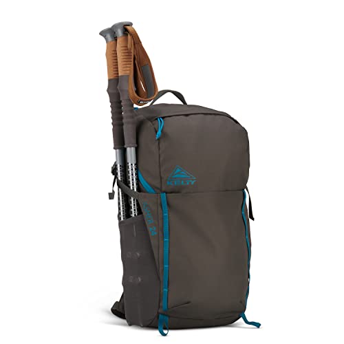 Kelty Asher Day Hiking Pack, 18-85 Liter Capacity, Men’s and Women’s Hiking, Backpacking, Travel Pack, Hydration Compatible, Internal Frame 2023 Model (24L Beluga) - color: Beluga/Stormy Blue, size: 24L