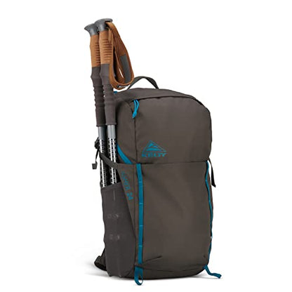 Kelty Asher Day Hiking Pack, 18-85 Liter Capacity, Men’s and Women’s Hiking, Backpacking, Travel Pack, Hydration Compatible, Internal Frame 2023 Model (24L Beluga) - color: Beluga/Stormy Blue, size: 24L