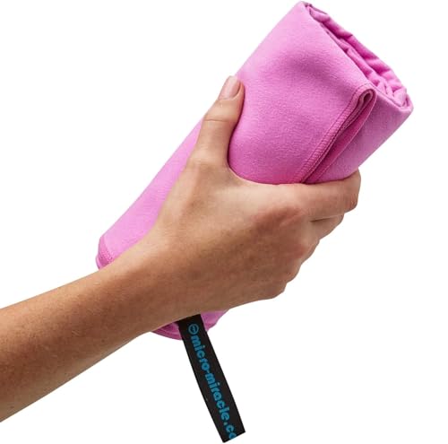 2-Pack Microfiber Towel - XXL Travel Quick Dry and Extra Soft Microfiber Towels, Lightweight and Compact for Gym, Swim Practice, Travel, Backpacking, Camping, RV, Beach, Camping - color: Pink