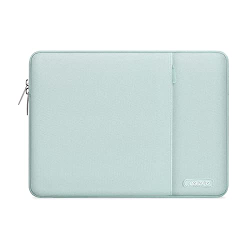 MOSISO Laptop Case 13 inch, 13 inch Laptop Sleeve Compatible with MacBook Air M4 M3 M2 M1 2025-2018 / Pro M2 M1 2025-2016, Polyester Vertical Computer Sleeve Bag with Pocket, Mint Green - color: Mint Green, size: 13 inch