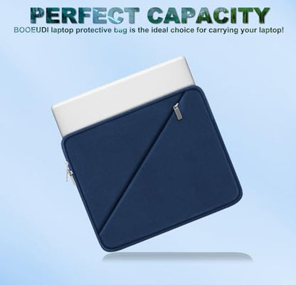 Laptop Sleeve 15.6 inch, Traveling Carrying Computer Sleeve Bag with Zippered Pocket, Shockproof Protective Laptop Case Compatible for Apple Notebook, HP, Dell, Acer, Asus, Lenovo, Deep Blue - color: Deep Blue, size: 15.6 inch