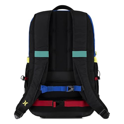 Commuter Travel Backpack - color: Black/Primary Multi