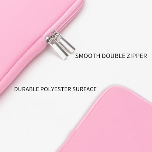 RAINYEAR 13 Inch Laptop Sleeve Compatible with 13.3" MacBook Air/Pro M1 M2 M3 M4 M5 A3449 A3240 A3113 A2681 A2338 Carrying Computer Bag Protective Cover Case (Pink) - color: Pink, size: 13"
