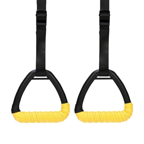 Gym Rings,Adjustable Straps Fitness Equipment | Exercise Rings Adjustable Straps | for Fitness Strength Training Home Outdoor Garage Park School Adult Men - color: Style B