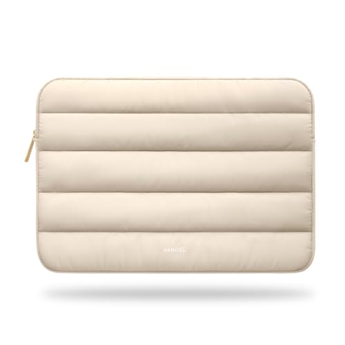 Vandel Puffy 17 Inch Laptop Sleeve, 17.3 Inch Laptop Case, Chromebook Cover - color: c. Sand, size: 17-17.3 Inch