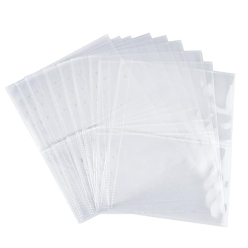 Clear Double-Sided Inner Pages for Jewelry Storage Book 6 Ring Binder 24 Sheets 96 Pockets Photocard Protector - color: Clear - Inner Pages (2 Slots + 24 Sheets)