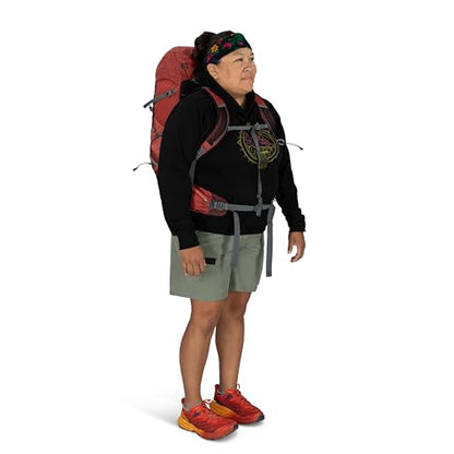 Osprey Tempest 33L Women's Lightweight Hiking Backpack - Daypack for Travel & Camping, Black/Coal Grey,Extended Fit - color: Black/Coal Grey, size: 33L - Extended Fit