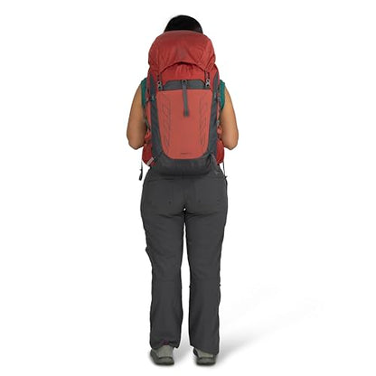 Osprey Tempest 33L Women's Lightweight Hiking Backpack - Daypack for Travel & Camping, Red Pampas/Coal Grey - color: Red Pampas/Coal Grey, size: 33L - Standard Fit