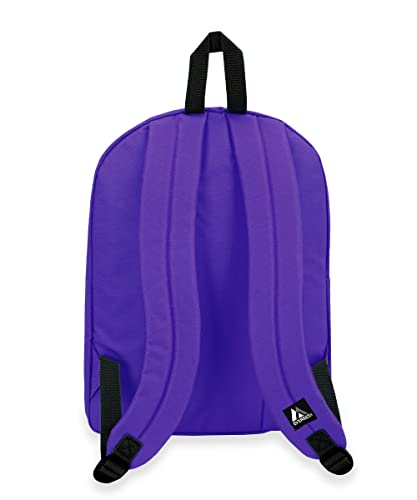 Everest 2045CR Classic Backpack, 16.5", Dark Purple - color: Dark Purple, size: One Size