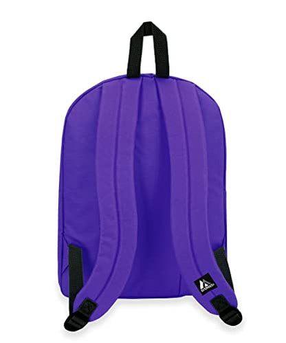 Everest 2045CR Classic Backpack, 16.5", Dark Purple - color: Dark Purple, size: One Size
