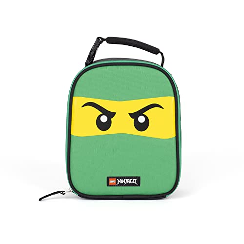 LEGO NINJAGO Lunch Box, Insulated Soft Reusable Lunch Bag Meal Container for Boys and Girls, Perfect for School, or Travel, Meal Tote to Keep Food and Drinks Cold, Future Green - color: Future Green