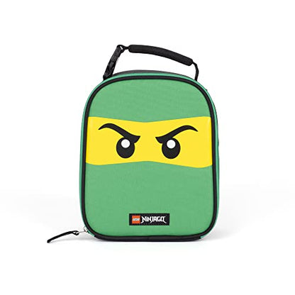 LEGO NINJAGO Lunch Box, Insulated Soft Reusable Lunch Bag Meal Container for Boys and Girls, Perfect for School, or Travel, Meal Tote to Keep Food and Drinks Cold, Future Green - color: Future Green