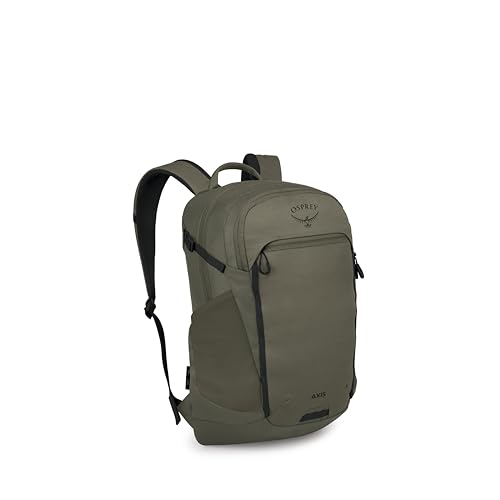 Osprey Axis Laptop Backpack – Sleek Everyday Pack with Laptop Sleeve, Water Bottle Pockets & Compression Straps - color: Earl Grey
