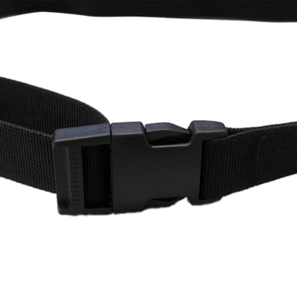 Pack of 2 Golf Trolley Webbing Straps with Buckle, Adjustable Cord Belts Nylon Webbing Strap for Backpack Laggage, Black