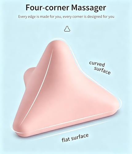 Manual Trigger Point Massage Tool Manual Massager Ball for Muscle Knot Deep Tissue Relief Myofascial Release Physical Therapy Hip Hand Back Small Massager Ball for Plantar Fasciitis Pain Relief Pink - color: Pink