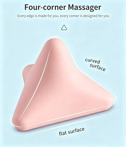 Manual Trigger Point Massage Tool Manual Massager Ball for Muscle Knot Deep Tissue Relief Myofascial Release Physical Therapy Hip Hand Back Small Massager Ball for Plantar Fasciitis Pain Relief Pink - color: Pink