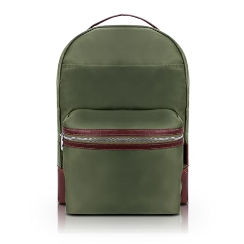 McKlein Parker, 15" Backpack Laptop Briefcase, Laptop & Tablet, Travel Business Backpack & Cross-Body, Dual Compartment Laptop/Computer & Tablet Backpack Bag Case - color: Green