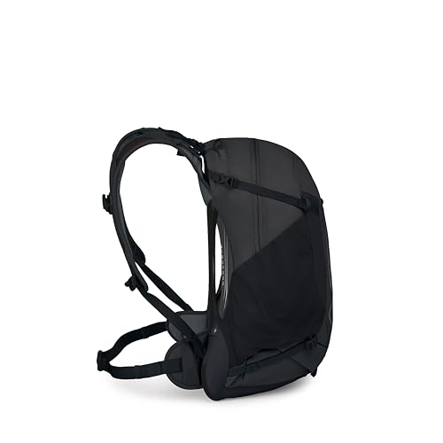 Osprey Hikelite 26L Durable Hiking Backpack - Travel Daypack with Rain Cover for Men and Women, Raven Black - color: Raven Black, style: 26l