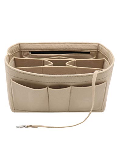 LEXSION Felt Insert Bag Organizer Bag In Bag For Handbag Purse Organizer Fits Speedy Neverful - color: Beige, size: Medium