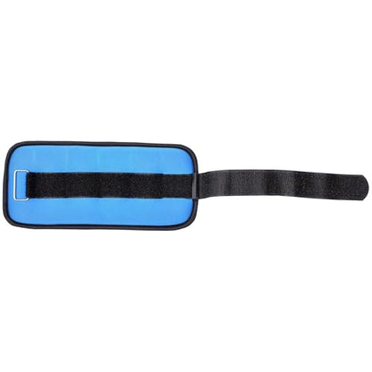 Fitvids Fully Adjustable Ankle Wrist Arm Leg Weights, 1-20LBS, Multiple Options - style: 2 lbs each (4-lb pair), Blue