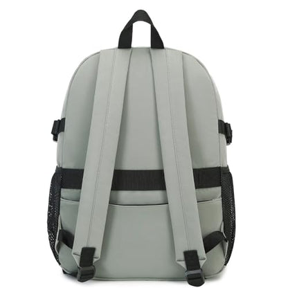 MIRLEWAIY Classical School Backpack Lightweight Bookbag Casual Daypack Travel Work Bag For Teenagers College Girls boys - color: Green