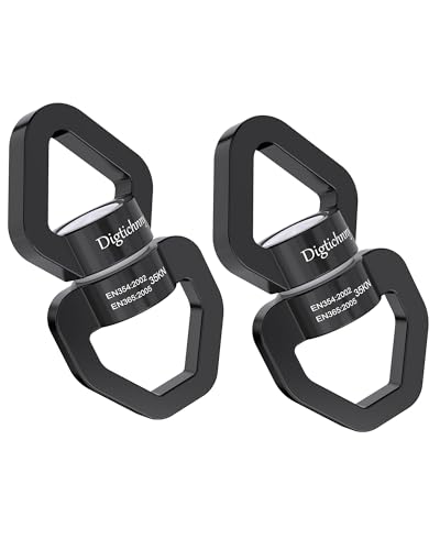 2 Pack Swing Swivel Heavy Duty, Spinning Swing Swivel,35KN Capacity,for Rock Climing,Aerial Silk Swivels,Children's Swings,Black - style: Black-2 Pack