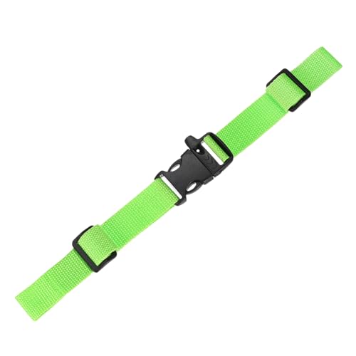 Backpack Chest Strap Adjustable Sternum Straps with Emergency Whistle Buckle Use for Backpack Replacement - color: Fluorescent Green