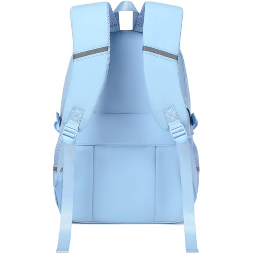 abshoo Big Student Laptop Backpack For College Women Middle High School Teen Girls Bookbag Travel Daypack (Light Blue) - color: Light Blue