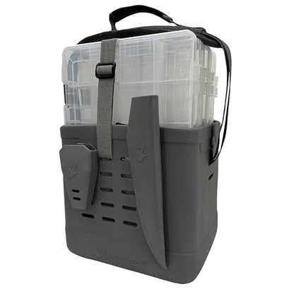FROGG TOGGS EVA Tackle Vault, Lightweight, Customizable Fishing Tackle Bag - color: Gray, style: 3700 Kit