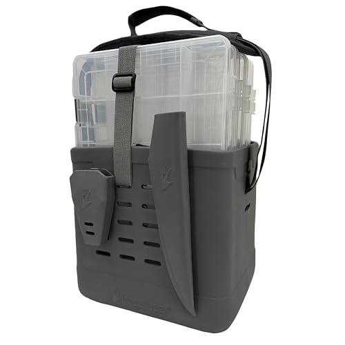 FROGG TOGGS EVA Tackle Vault, Lightweight, Customizable Fishing Tackle Bag - color: Gray, style: 3700 Kit