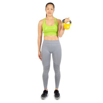 ProsourceFit Vinyl Coated Cast Iron Kettlebells for Full Body Fitness Workouts - size: 10.0 Pounds