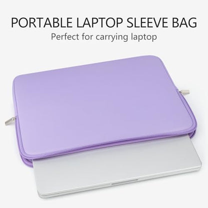 RAINYEAR 13 Inch Laptop Sleeve Compatible with 13.3" MacBook Air/Pro M1 M2 M3 M4 M5 A3449 A3240 A3113 A2681 A2338 Carrying Computer Bag Protective Cover Case (Purple) - color: Purple, size: 13"