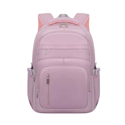 KBTYE Cute School Backpack for Women Men Casual Travel Laptop Backpack Aesthetic Lightweight College Bookbags for Kids(Purple) - color: Purple