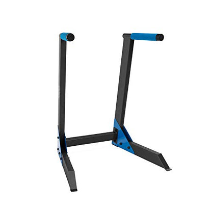 Fuel Pureformance Dip Station | Bodyweight Training | Multiple Options - color: Black/Blue - Deluxe Dip Station
