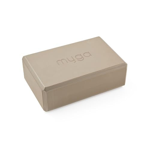 MYGA Yoga Block,Lightweight EVA Foam Yoga Brick,High Density Non-Slip Block for Yoga Poses, Pilates, Balance and Flexibility - color: Wood