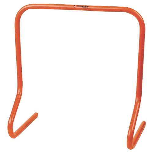 Champion Sports Speed Hurdles – Lightweight Adjustable Agility & Jump Training for Athletes - Speed & Stride Drills, Soccer, Football & Track - style: 18" Orange (Single Hurdle)