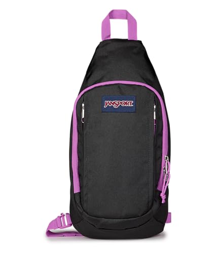 JanSport Move Sling - color: Color Blocked Black/Digital Fuchsia/D