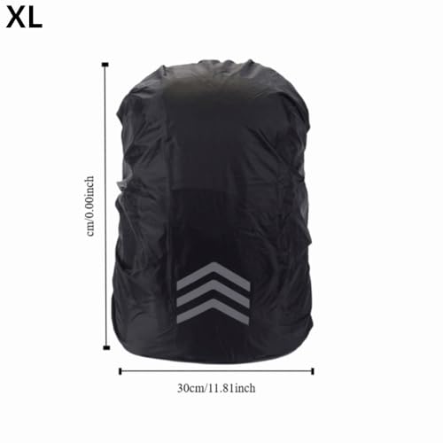 Water Proof Backpack Rain Cover with Reflective Strap Lightweight Oxford Cloth Rucksack Protector for Cycling, Hiking, Mountaineering - size: Strap-XL
