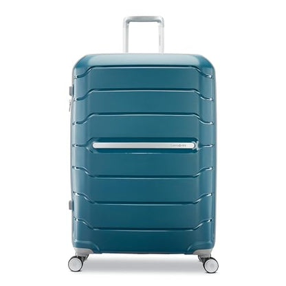 Samsonite Freeform Hardside Expandable with Double Spinner Wheels, Checked-Large 28-Inch, Dark Teal - color: Dark Teal, size: Checked-Large Spinner