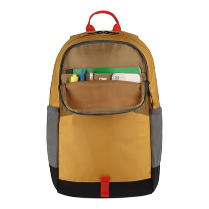 Eddie Bauer University Backpack 22L | Everyday Carry | Work | Travel | Commuter | Padded Laptop Sleeve | Stretch Bottle Pockets | Lightweight | Durable - Field Gold - color: University - Field Gold, size: 22L