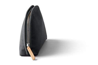Bellroy Classic Pouch, Everyday kit, Leather and Woven Fabric (pens, Cables, Cosmetics, Personal Items) - color: Charcoal - Recycled
