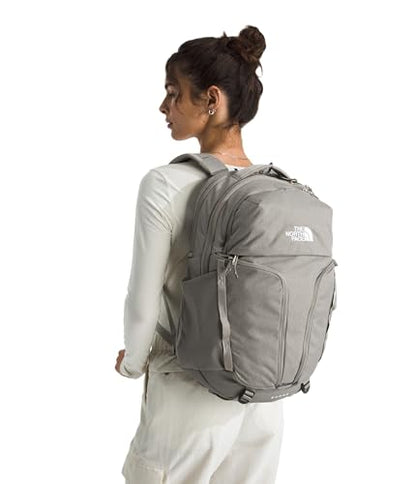 The North Face Women's Surge Commuter Laptop Backpack - Everyday Travel Bag, Laptop Sleeve, Water-Repellent, Stone Slab Light Heather/Stone Slab, One Size - color: Stone Slab Light Heather/Stone Slab