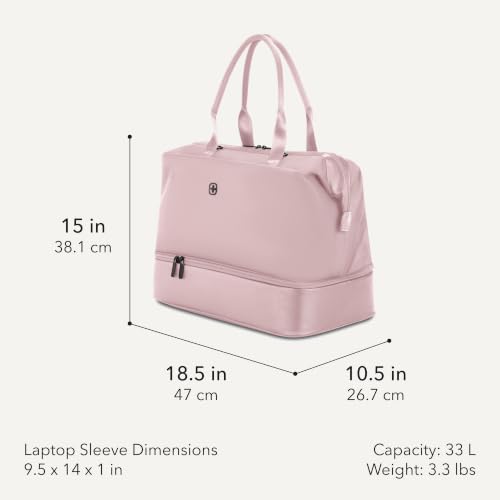 SwissGear 7366 Signature Hardside Expandable Luggage with Spinner Wheels and TSA Lock, Weekender Tote, Pink, 2-Piece Set (Weekender/27) - color: Pink, size: 2-Piece Set (Weekender/27")