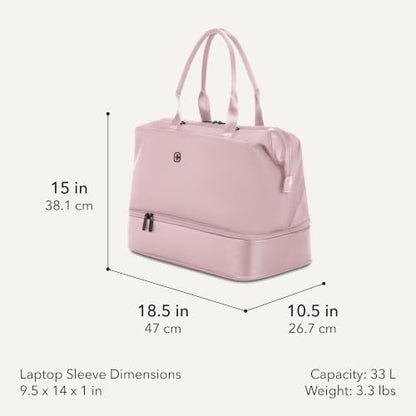 SwissGear 7366 Signature Hardside Expandable Luggage with Spinner Wheels and TSA Lock, Weekender Tote, Pink, 2-Piece Set (Weekender/27) - color: Pink, size: 2-Piece Set (Weekender/27")